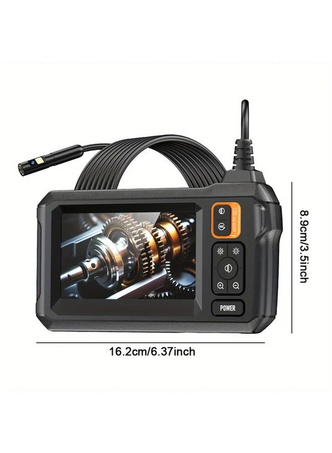 Orange Dual Lens 8mm Borescope 4.3 Inch IPS LCD Screen IP67 Camera For Automotive Plumbing Repair - Image 4